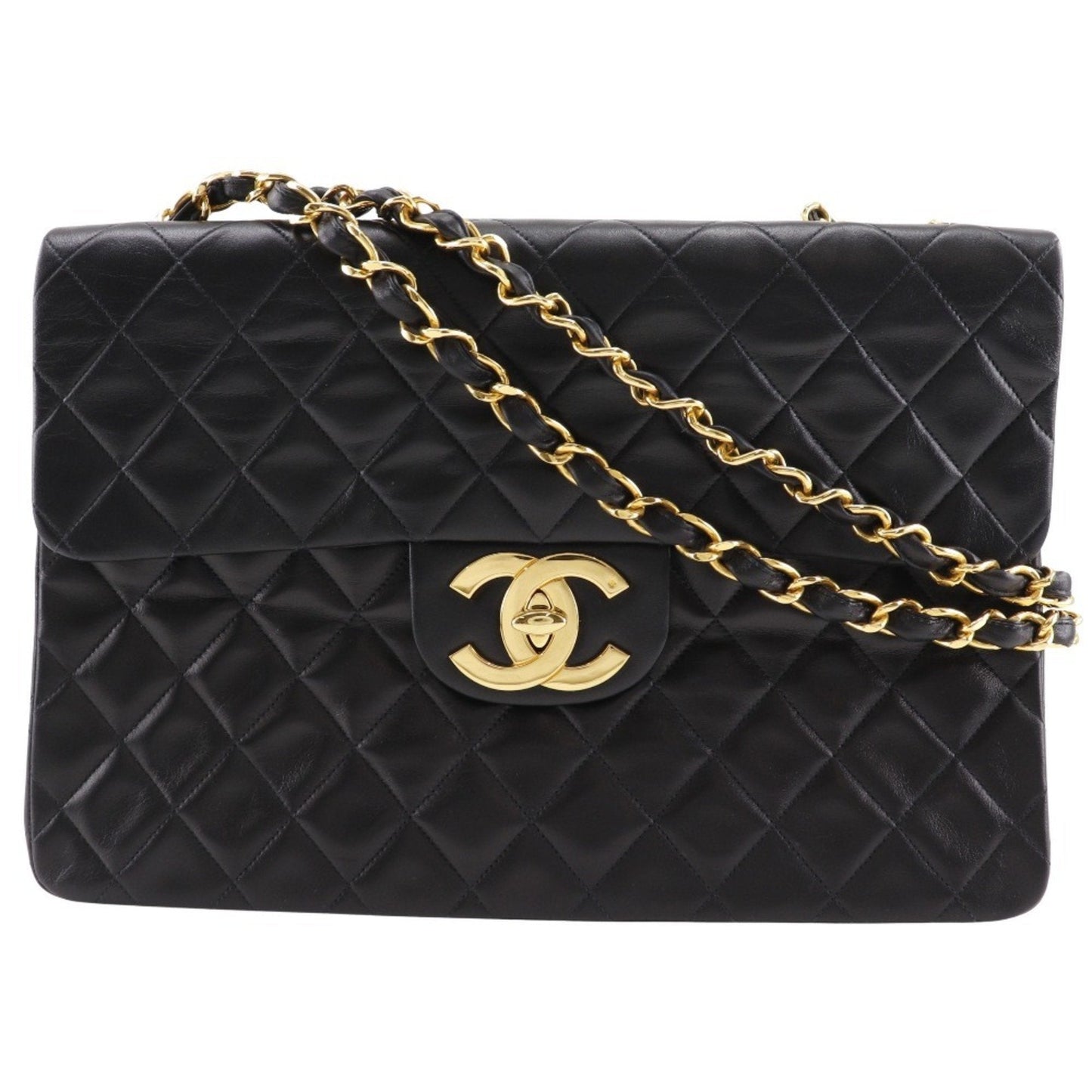 Chanel Black Leather Shoulder Bag ()