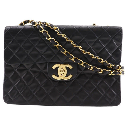 Chanel Black Leather Shoulder Bag ()
