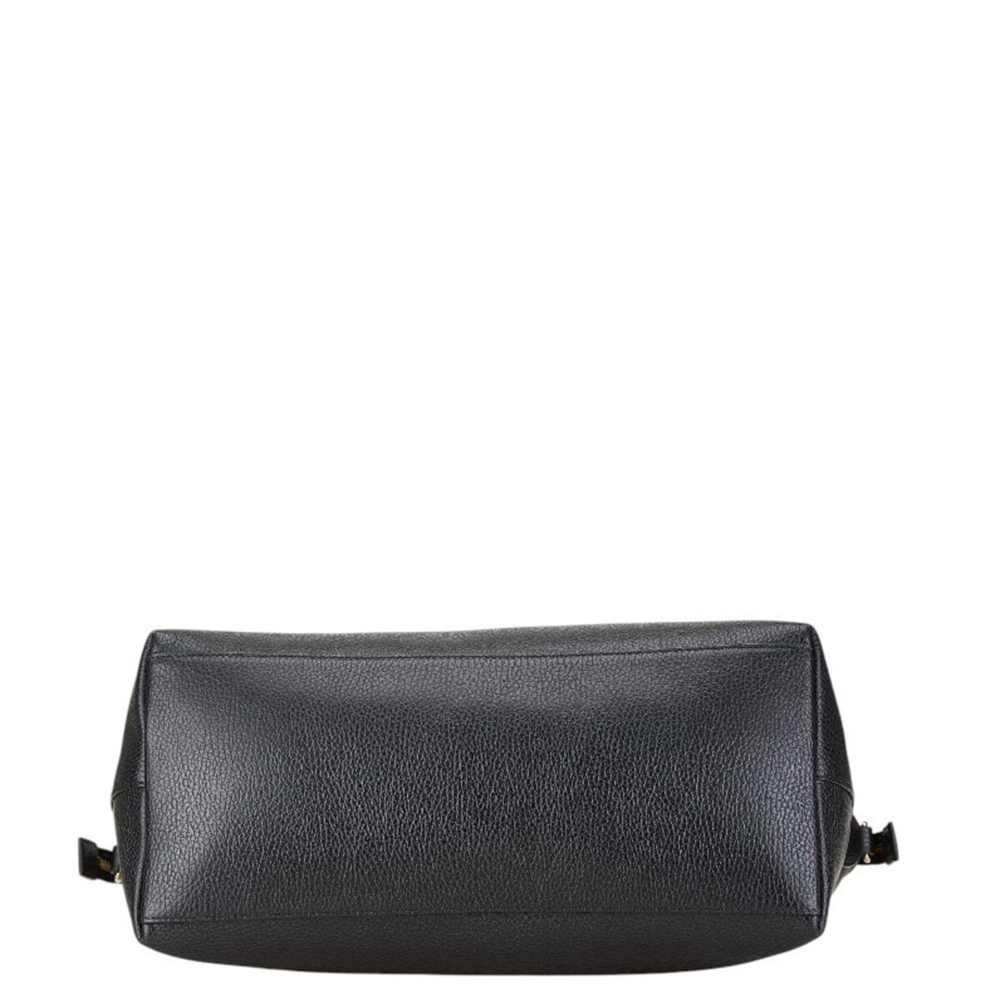 Gucci Black Leather Handbag Tote Bag ()