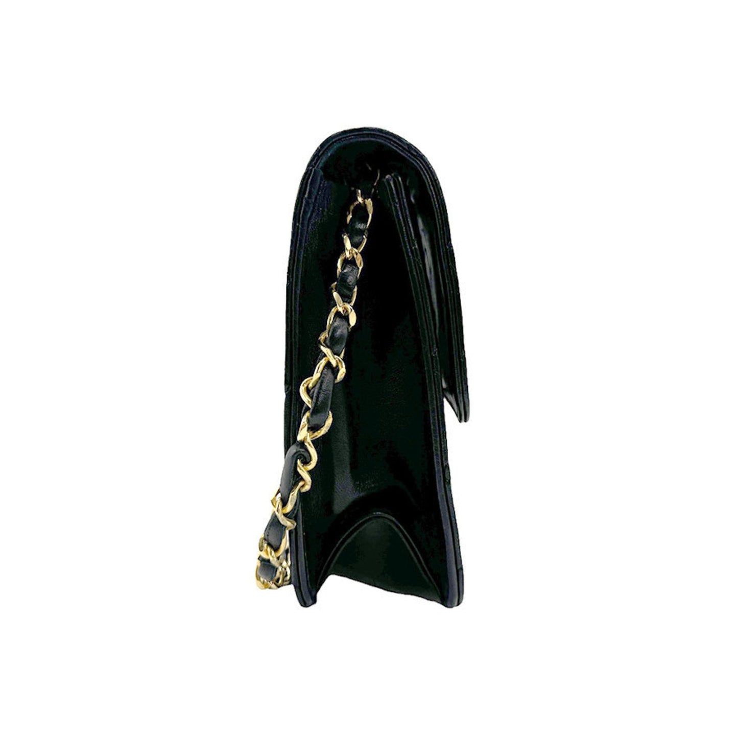 Chanel Black Metal Leather Shoulder Bag ()