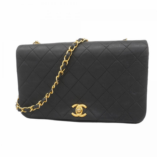Chanel Black Leather Shoulder Bag ()