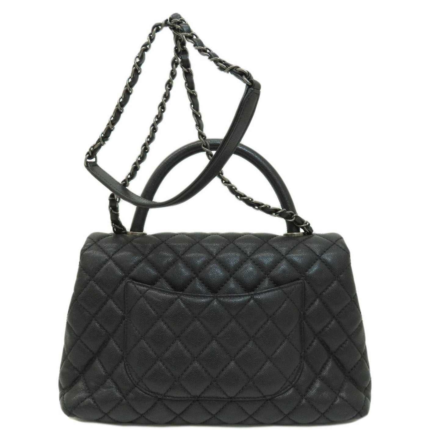 Chanel Black Caviar Leather Handbag ()