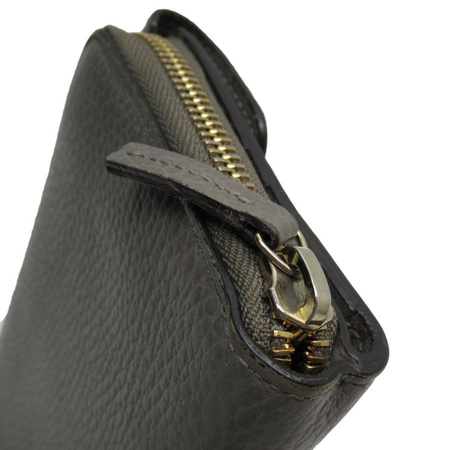 Gucci Gray Leather Long Wallet (Bi-Fold) ()