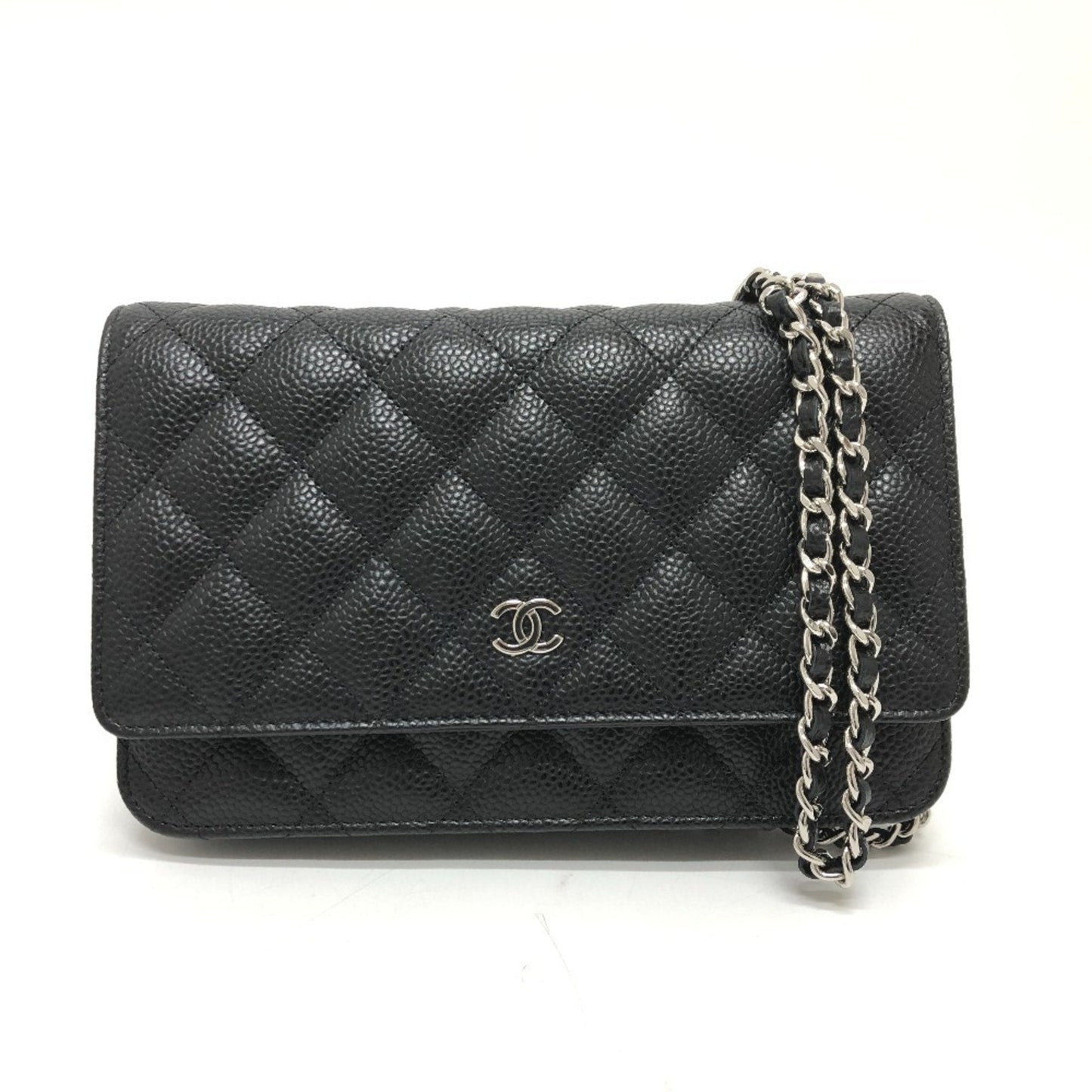 Chanel Black Caviar Leather Shoulder Bag ()