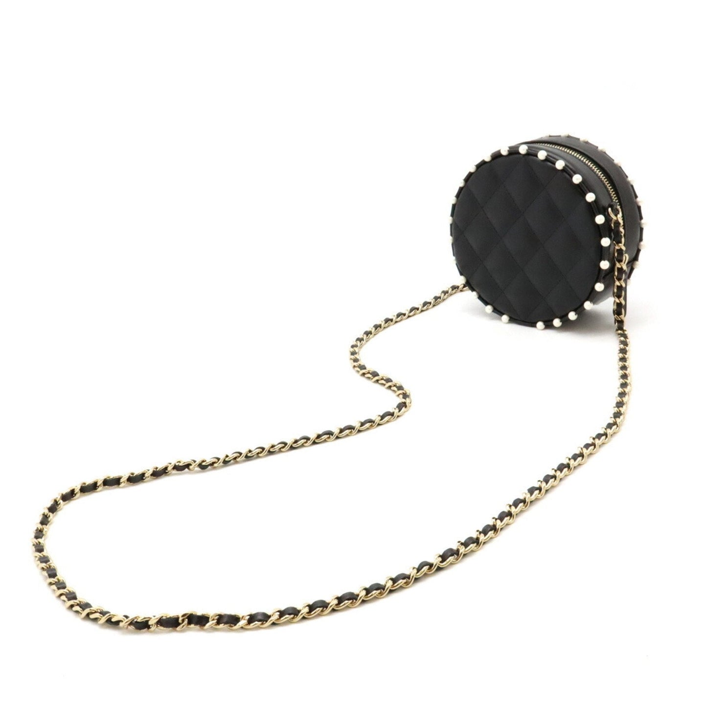 Chanel Black Leather Shoulder Bag ()