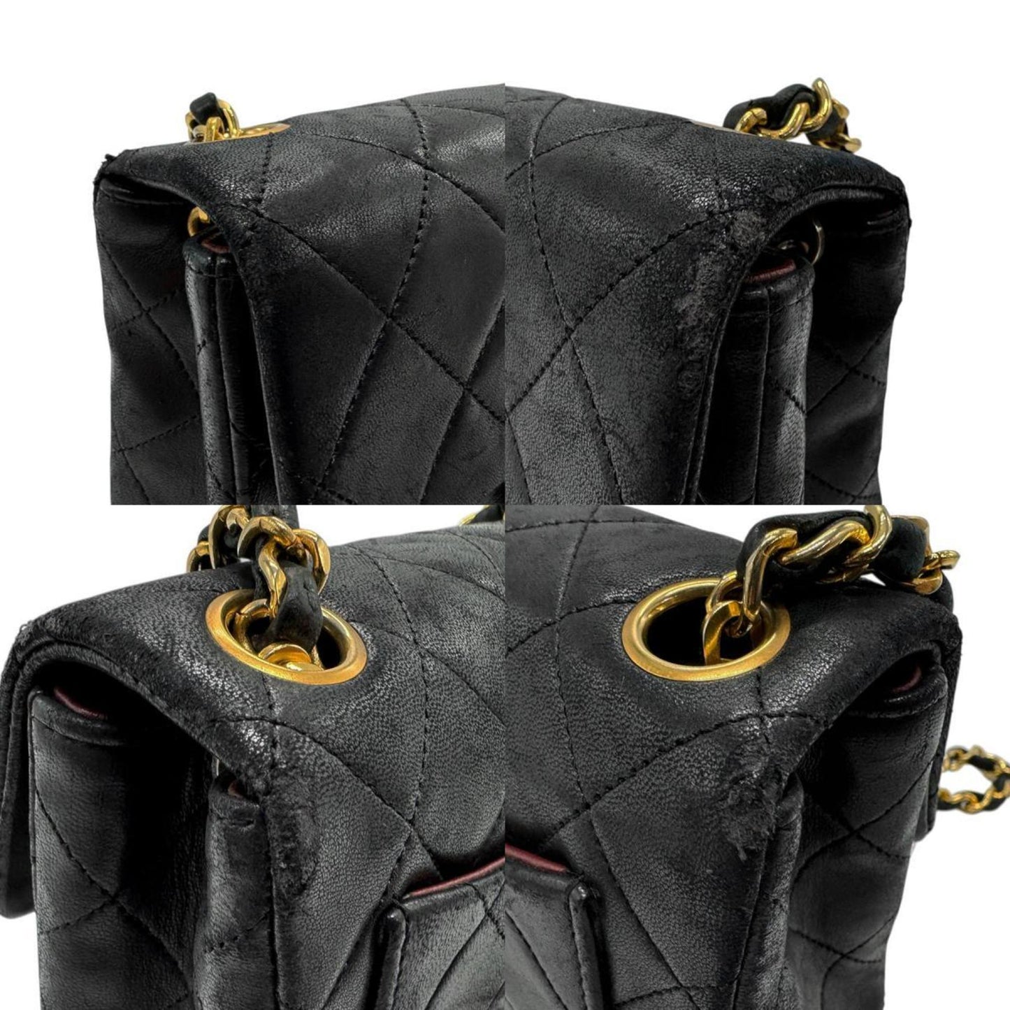 Chanel Black Leather Shoulder Bag ()