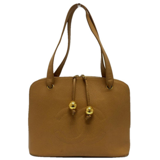 Chanel Beige Leather Tote Bag ()