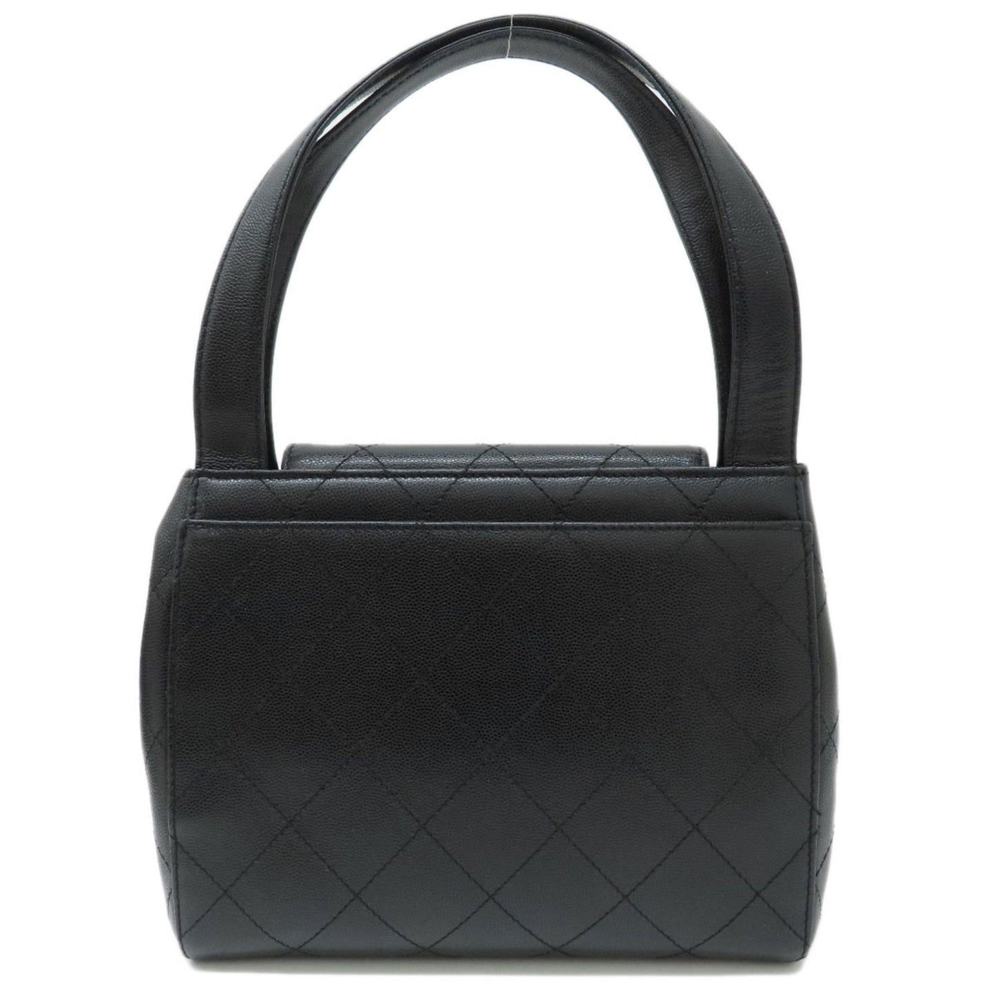Chanel Black Caviar Leather Handbag ()