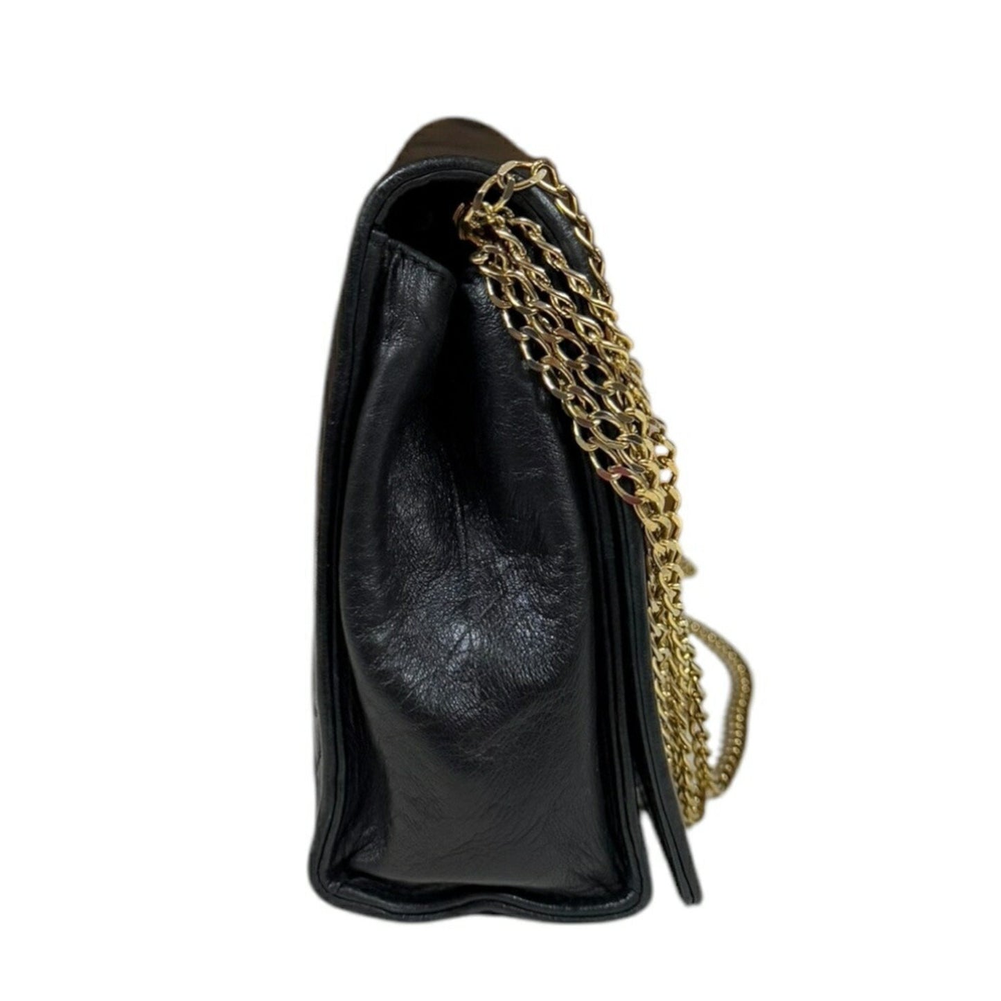 Chanel Black Leather Shoulder Bag ()