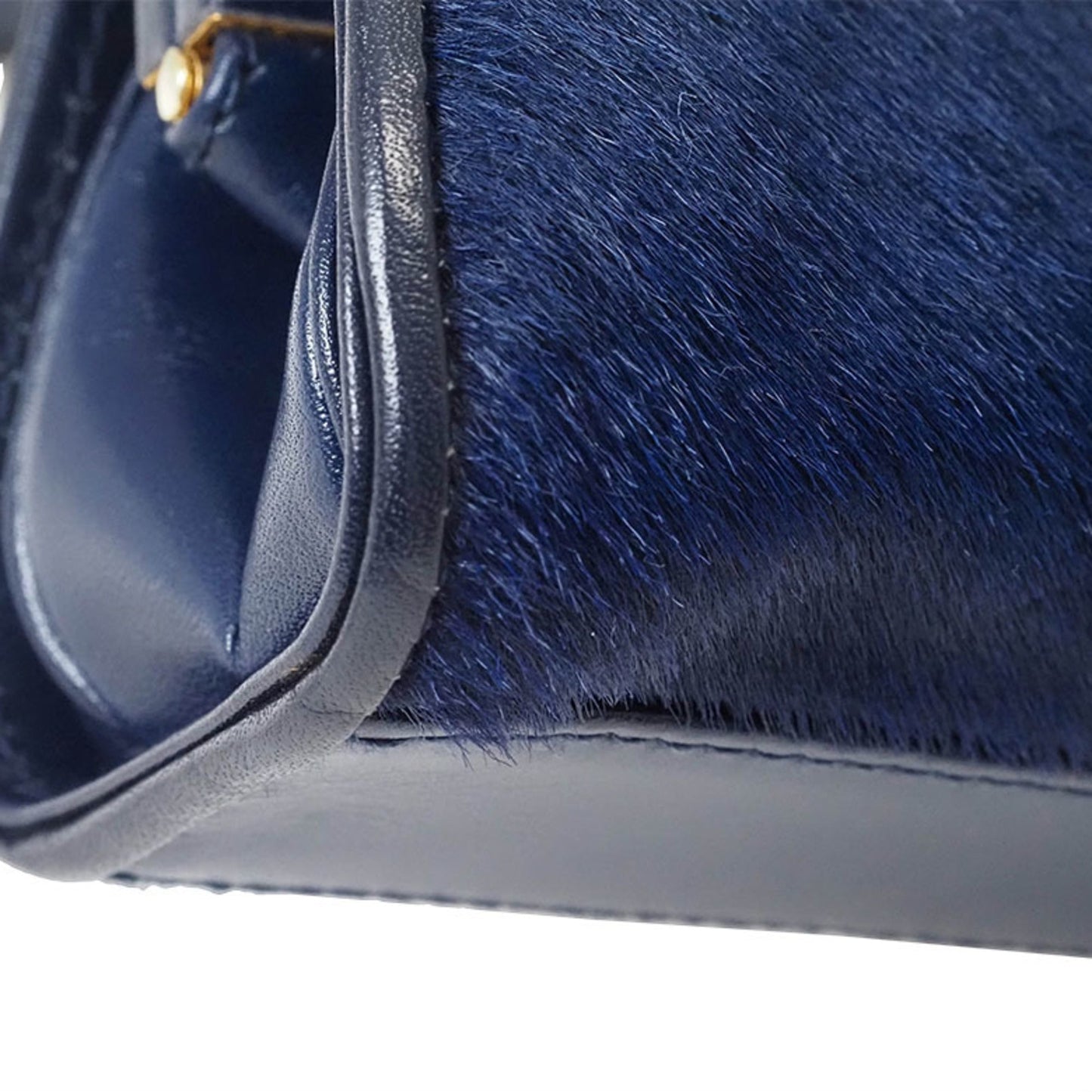 Gucci Navy Leather Pochette Shoulder Bag ()