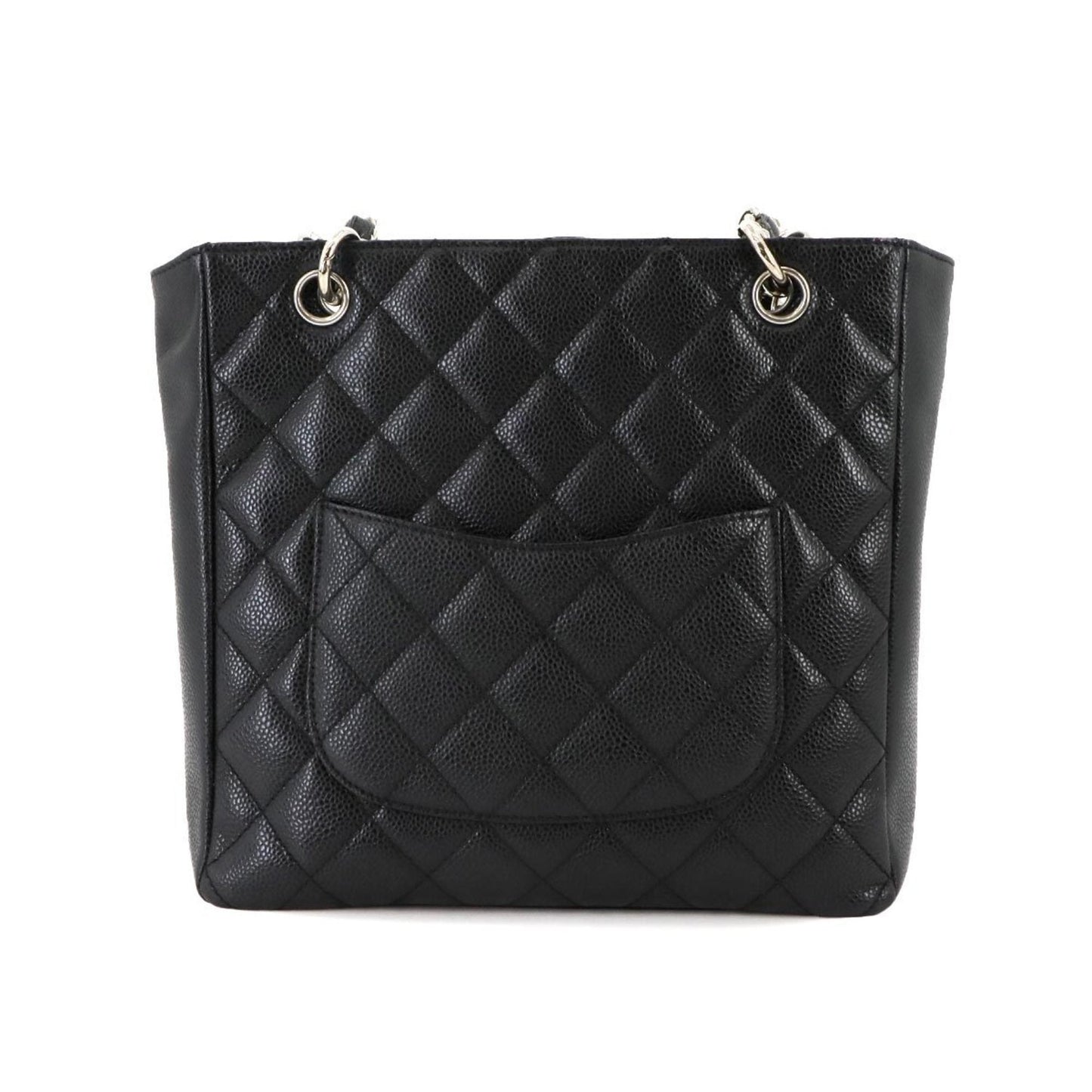 Chanel Black Grained Calfskin Tote Bag ()
