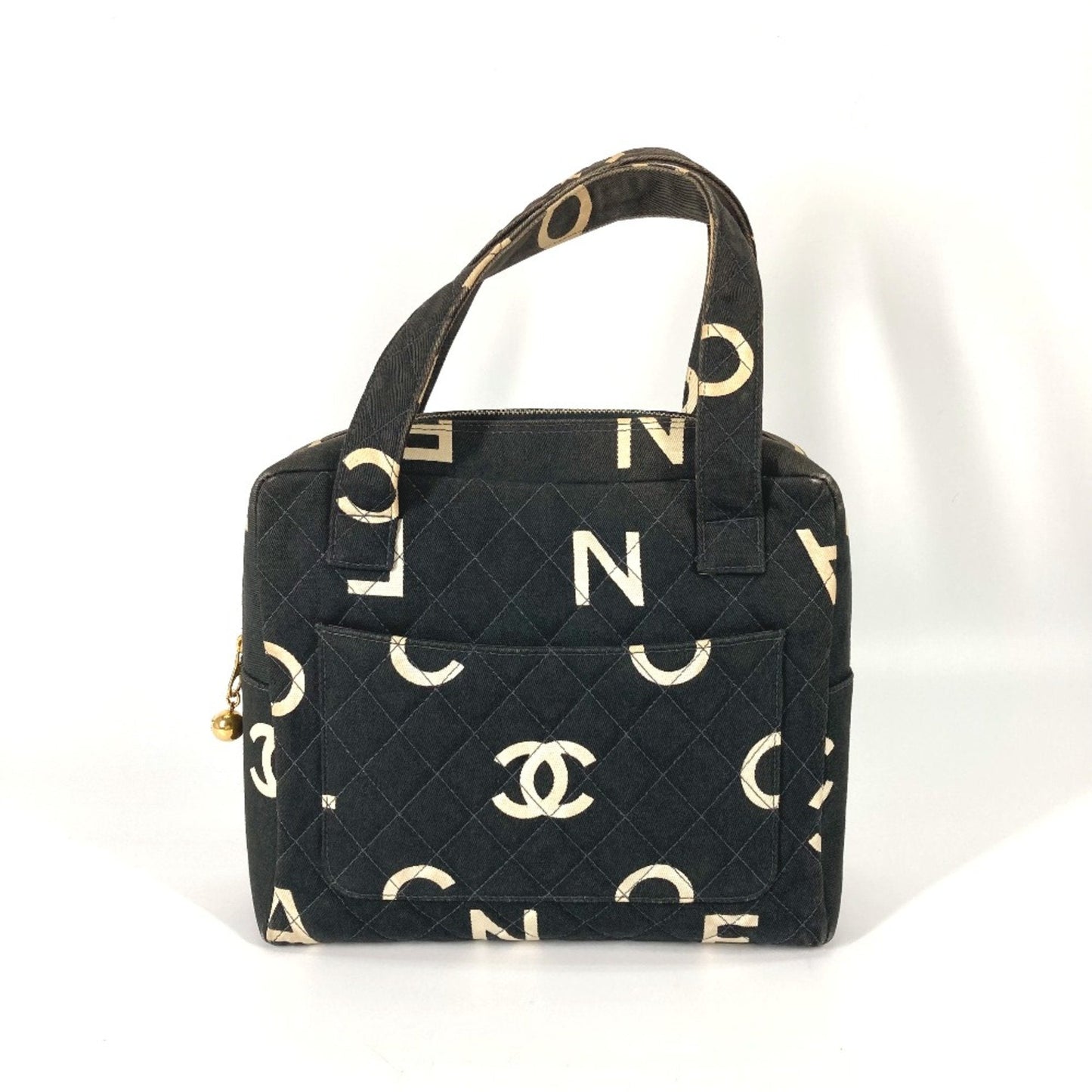 Chanel Black Cloth Handbag ()