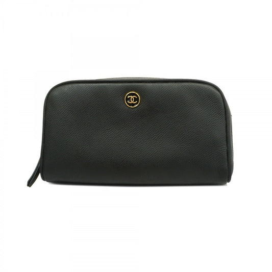 Chanel Brown Leather Pouch ()