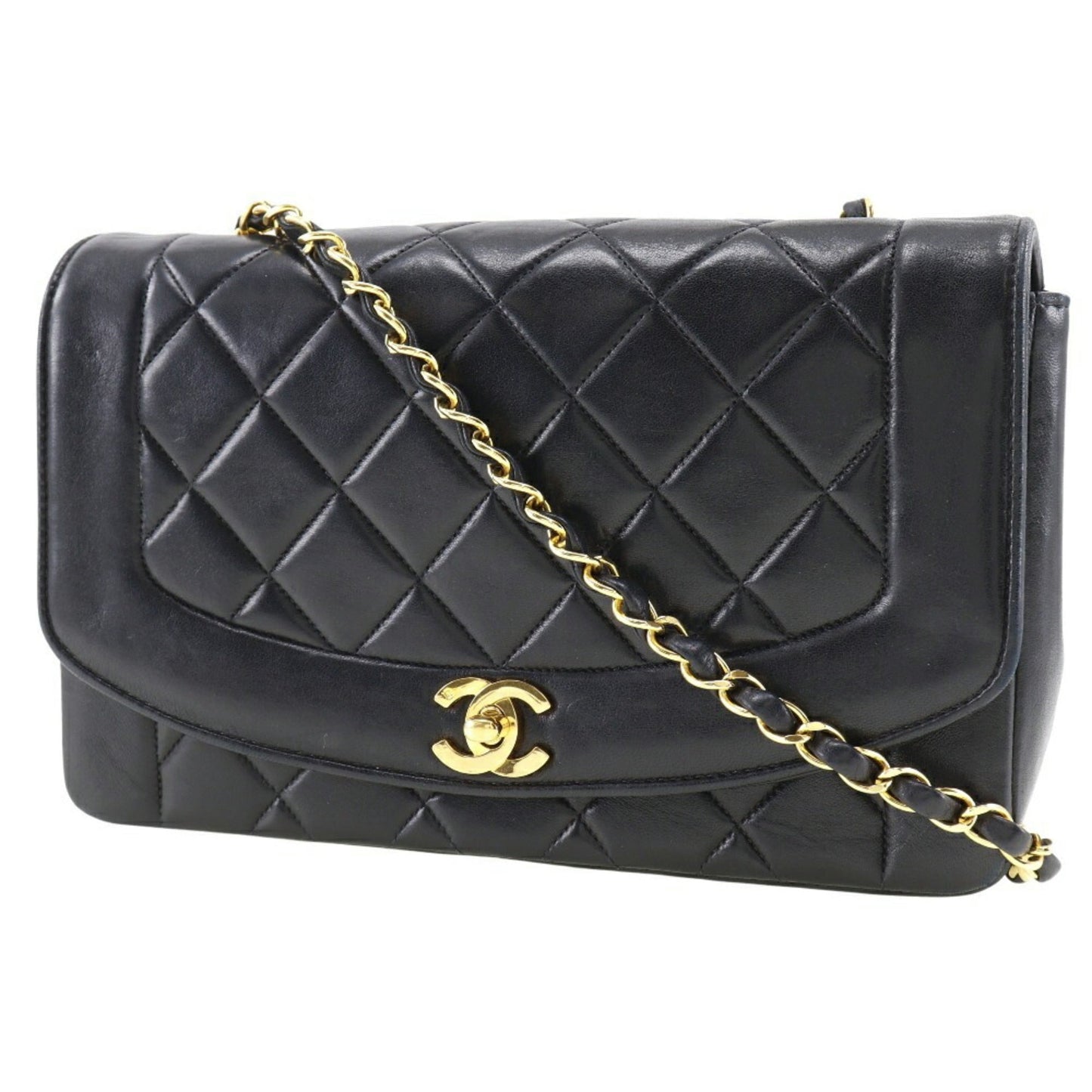 Chanel Black Leather Shoulder Bag ()