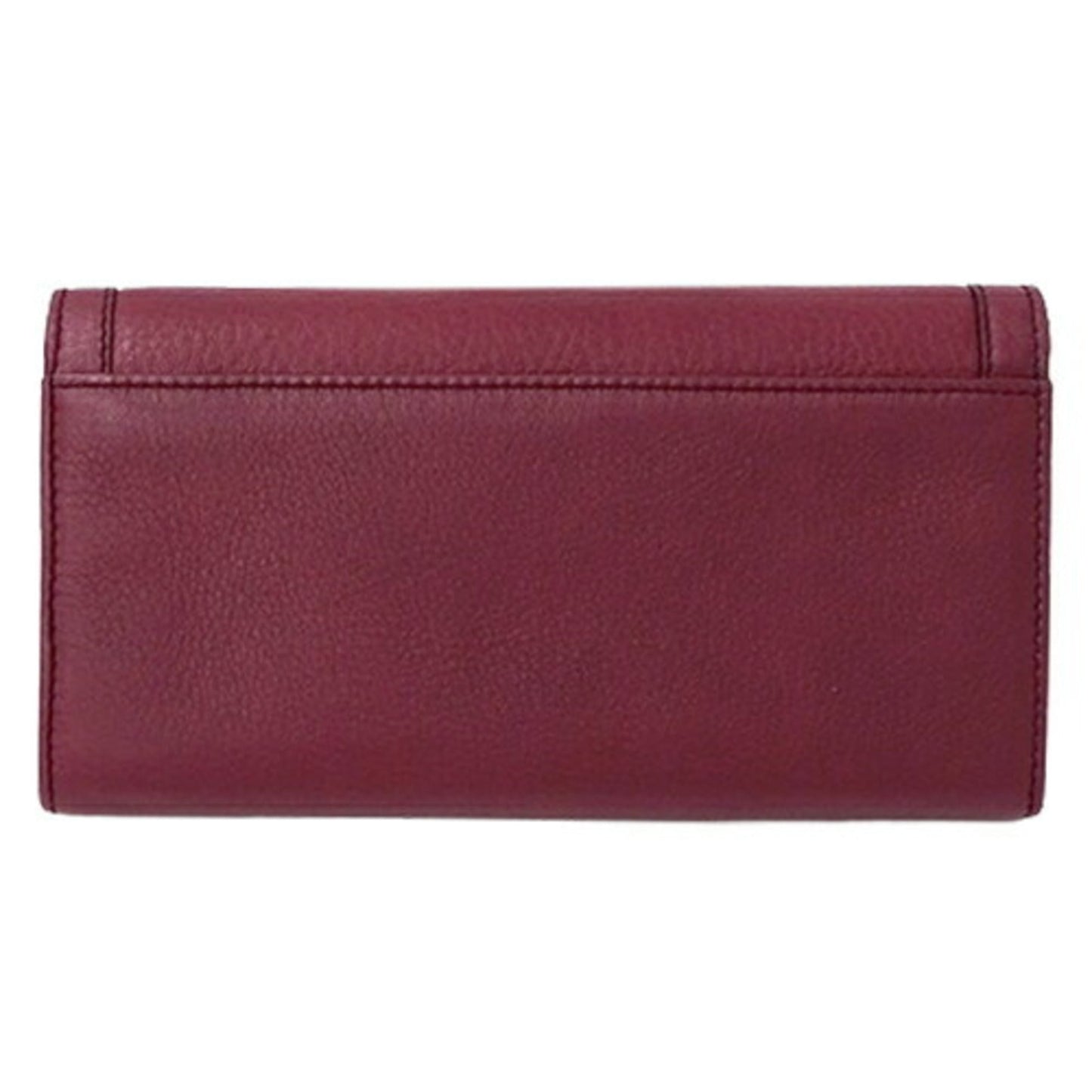 Gucci Wine Leather Long Wallet (Bi-Fold) ()