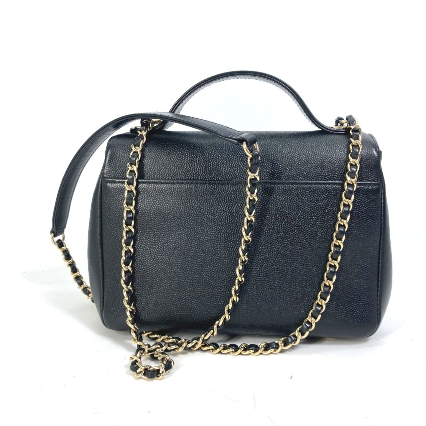 Chanel Black Leather Shoulder Bag ()
