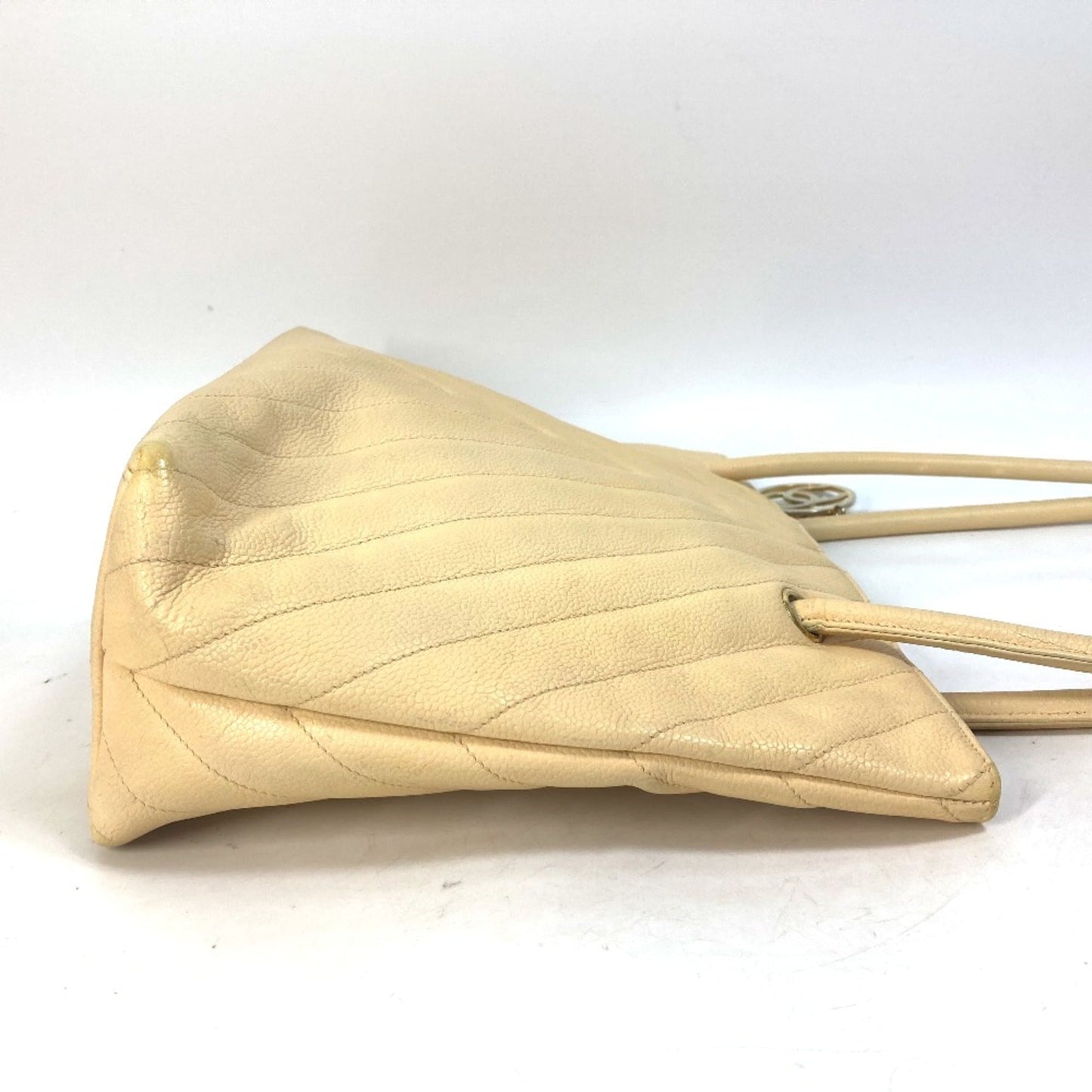 Chanel Yellow Leather Shoulder Bag ()