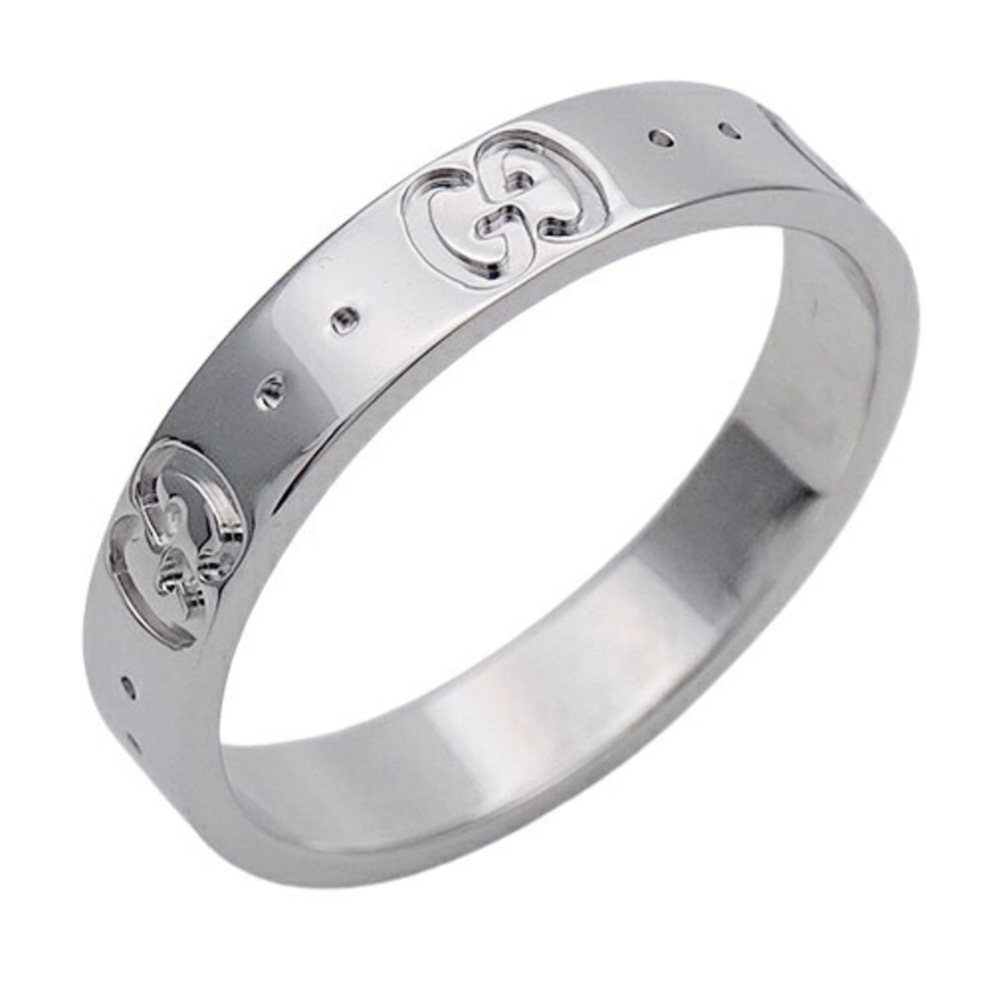 Gucci Icon White Gold White Gold (18K) Band Ring ()