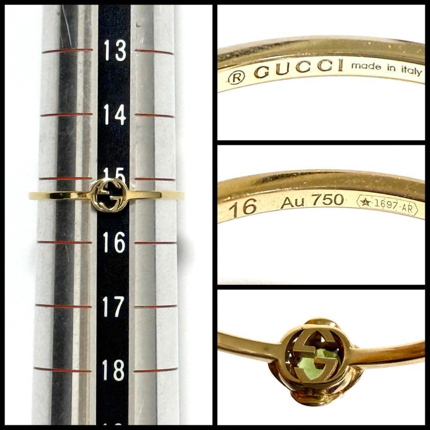 Gucci Gold Yellow Gold (18K) Band Ring ()