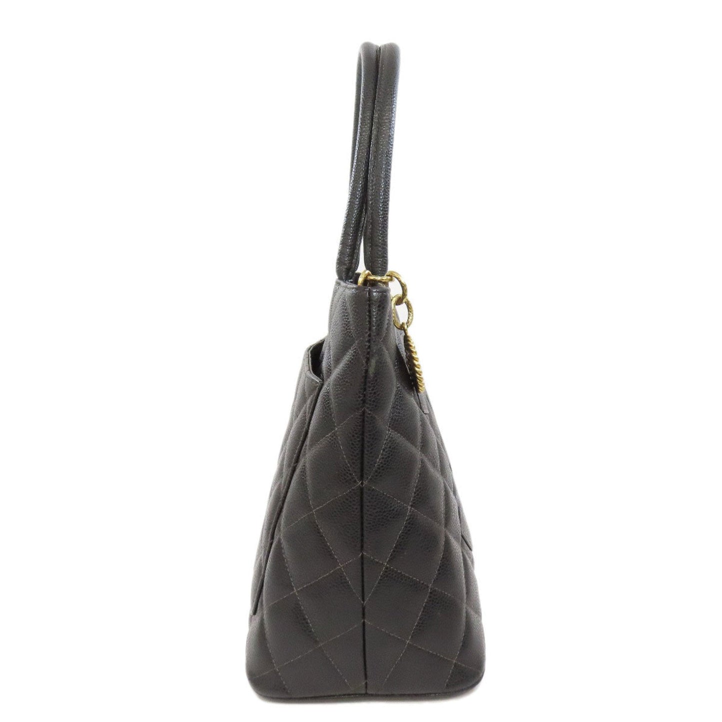 Chanel Black Caviar Leather Tote Bag ()