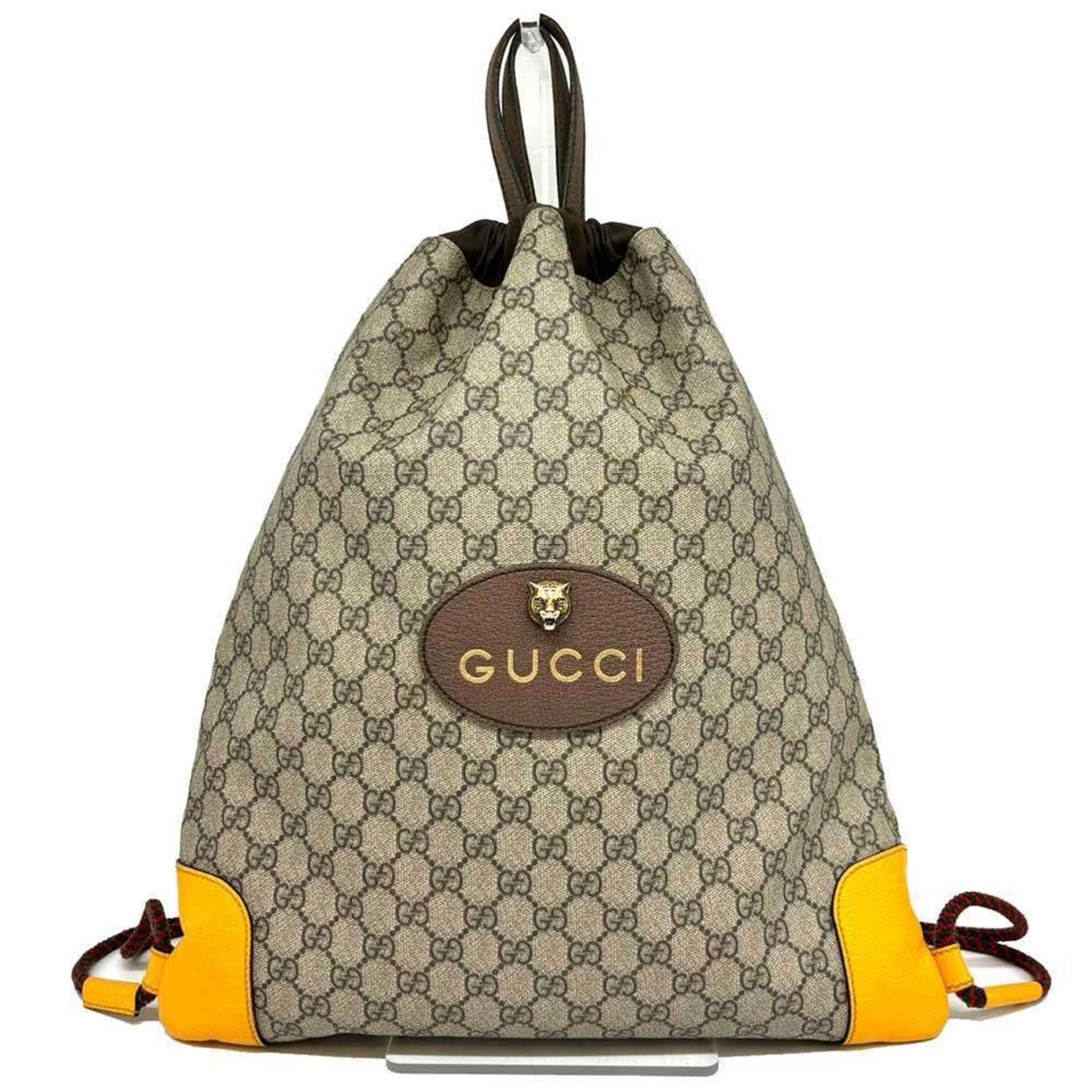 Gucci Beige Gg Supreme Backpack ()