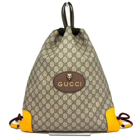 Gucci Beige Gg Supreme Backpack ()