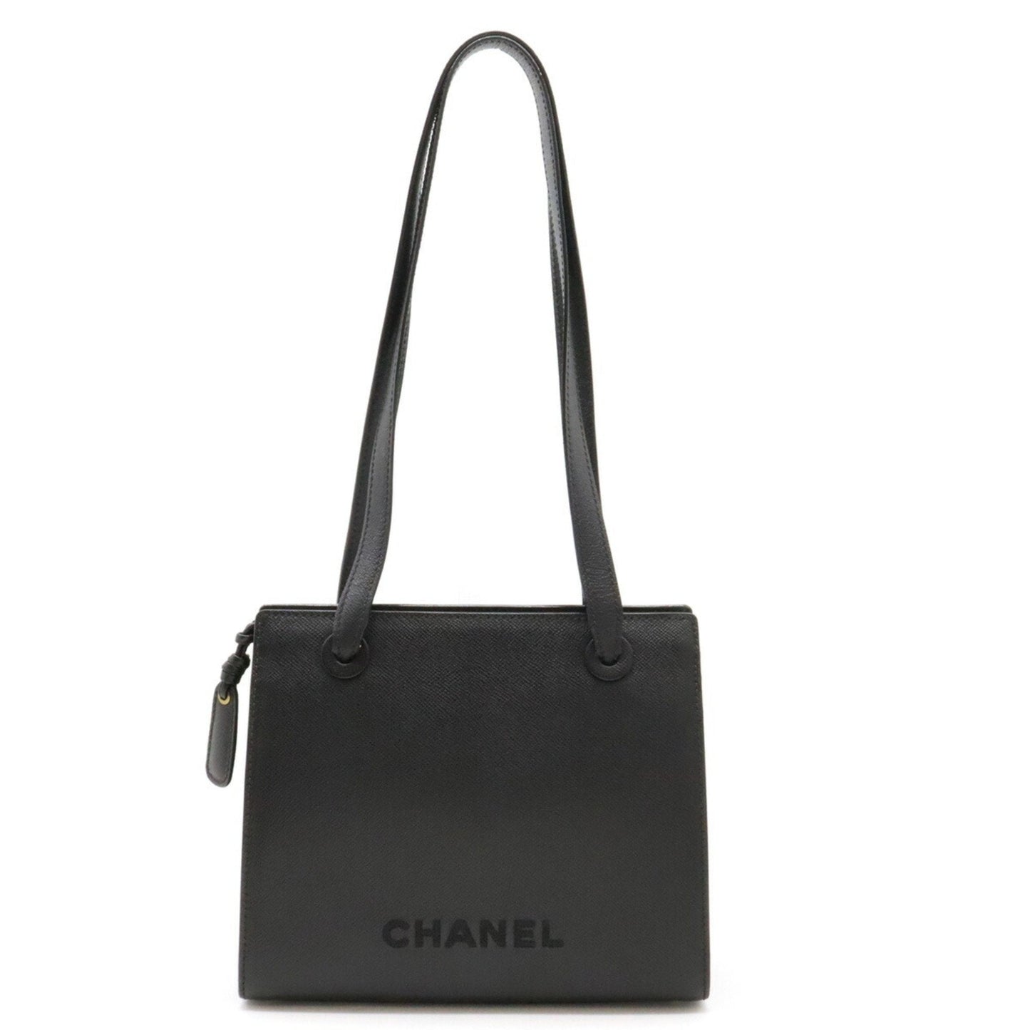 Chanel Black Caviar Leather Shoulder Bag Tote Bag ()