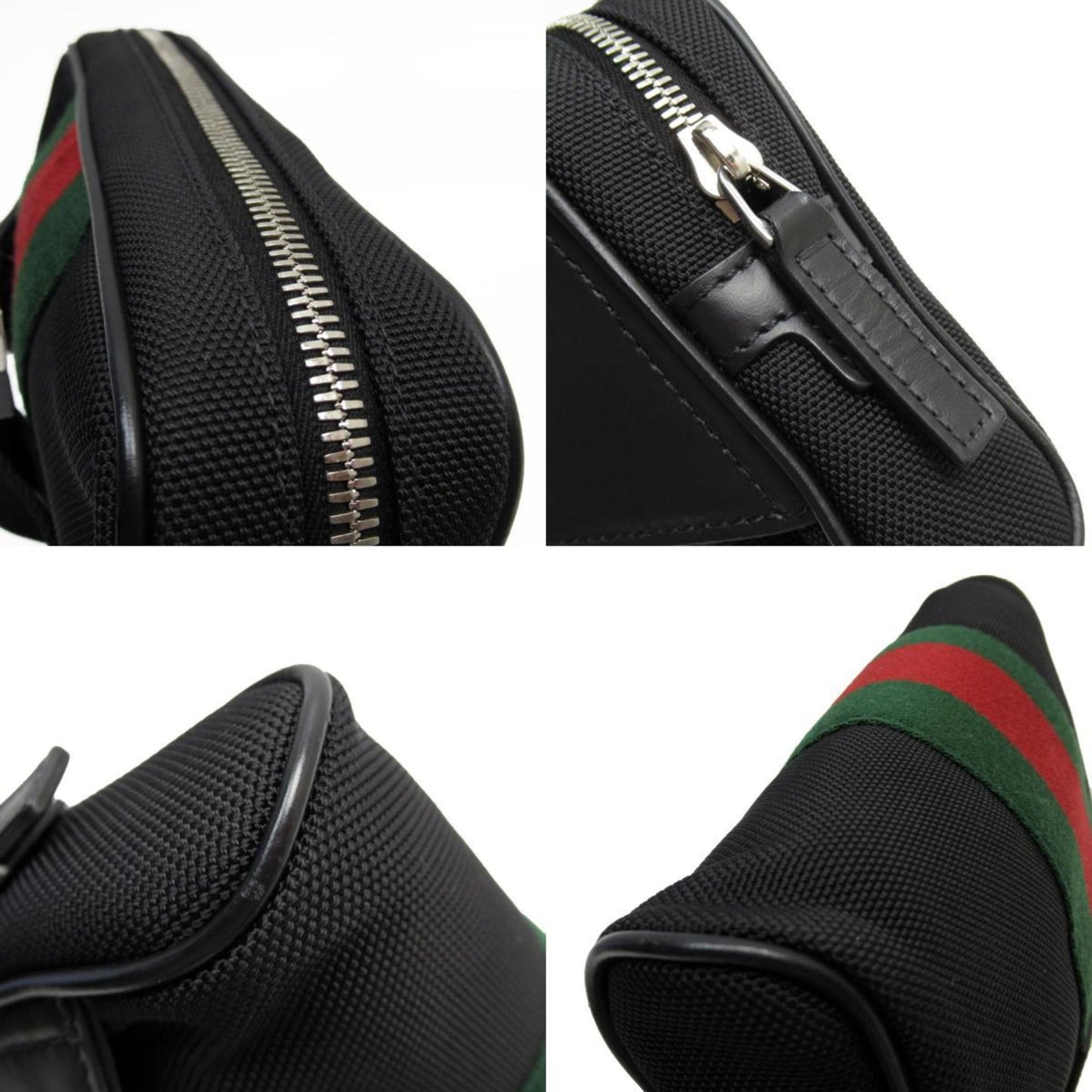 Gucci Black Nylon Canvas Sling Bag ()