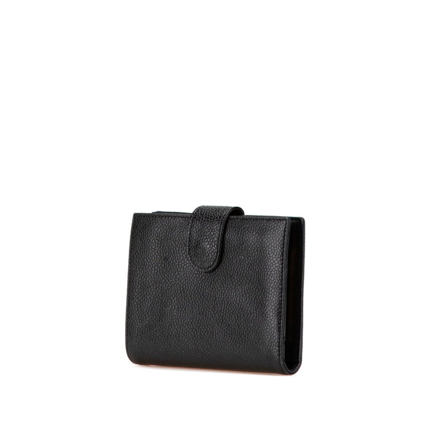 Chanel Black Grained Calfskin Wallet (Bi-Fold) ()