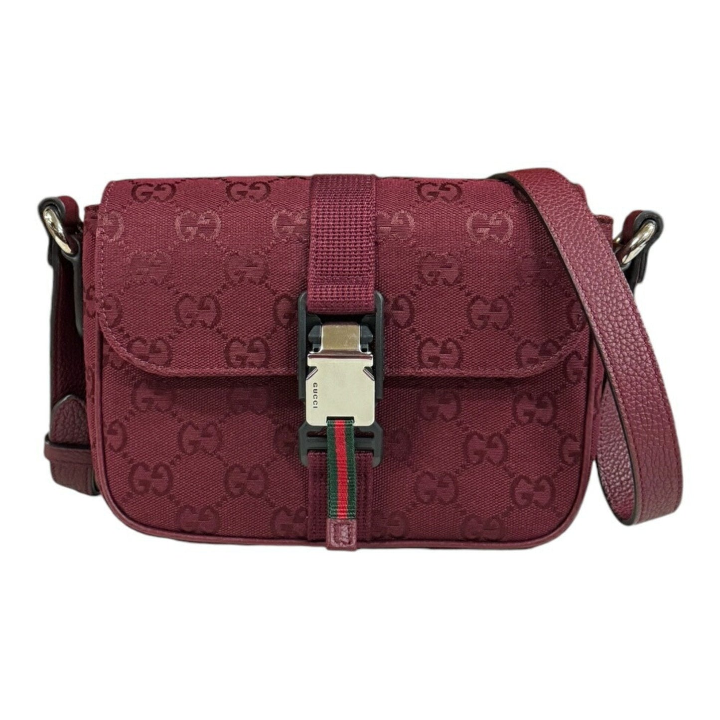 Gucci Gg Canvas Red Color Gg Canvas Shoulder Bag ()