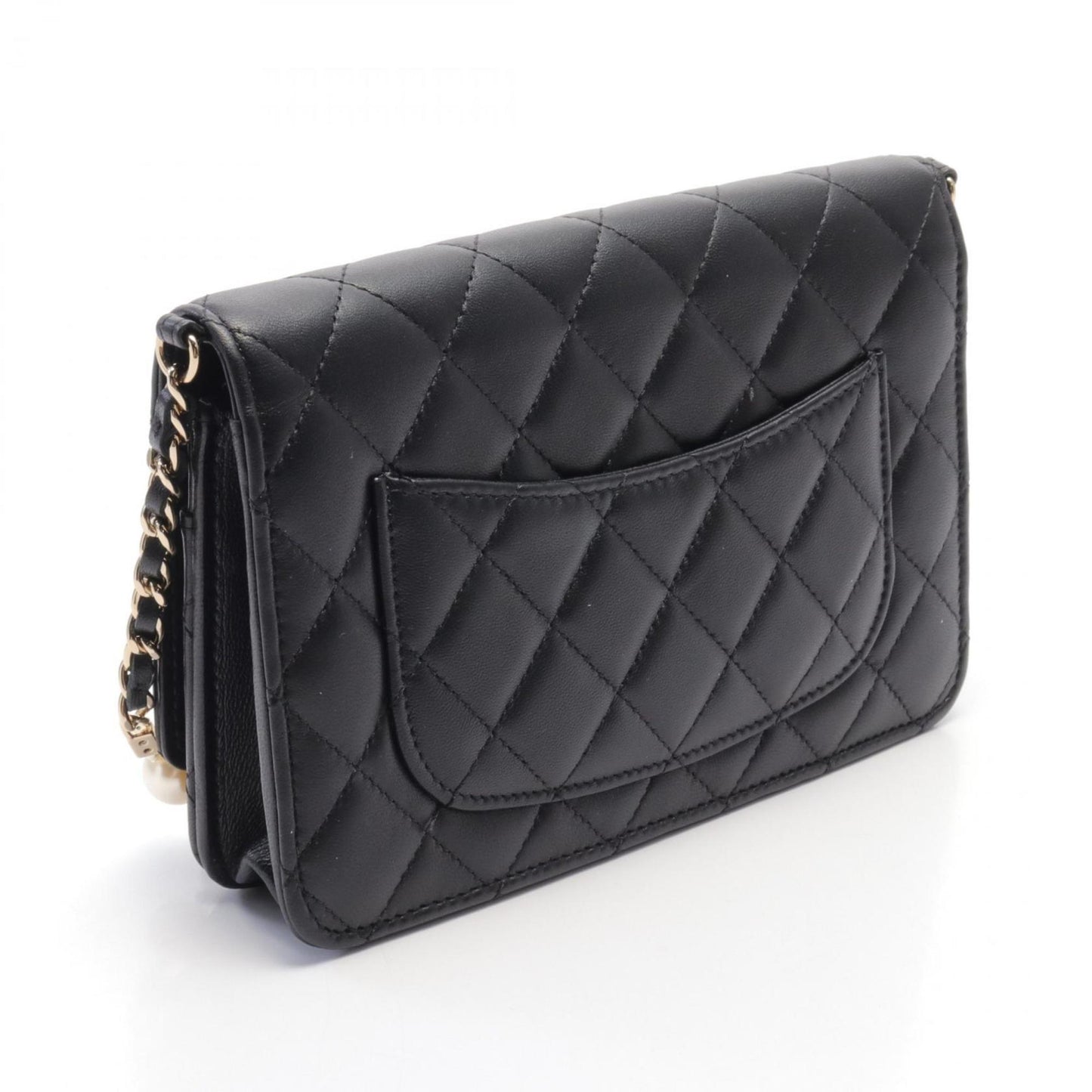 Chanel Black Leather Shoulder Bag ()