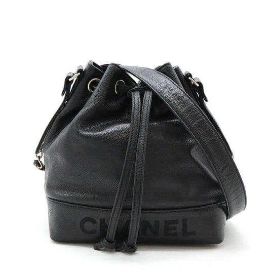 Chanel Black Caviar Leather Shoulder Bag ()