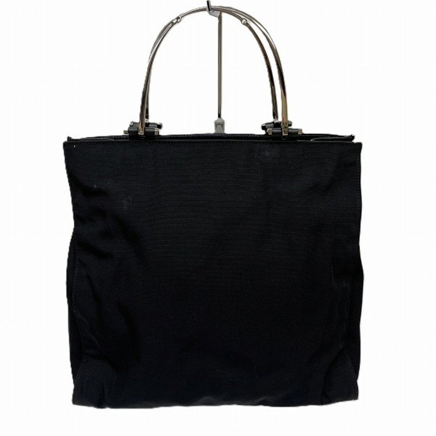 Gucci Black Nylon Metal Handbag ()