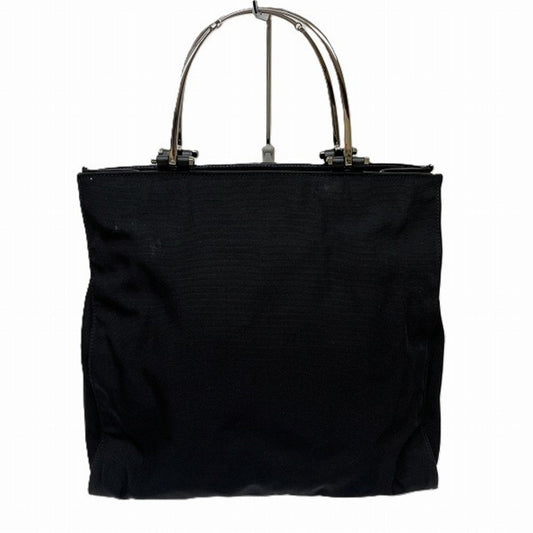 Gucci Black Nylon Metal Handbag ()