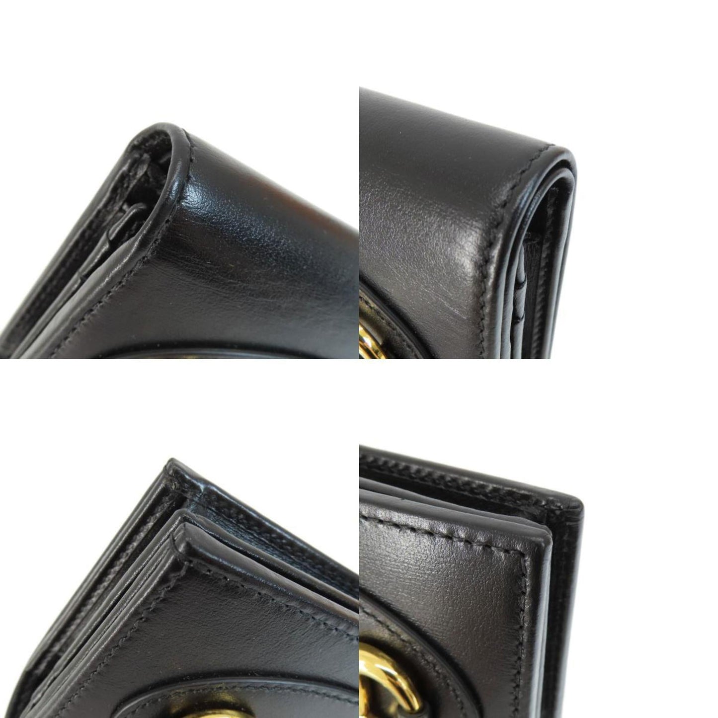 Gucci Black Leather Wallet (Bi-Fold) ()