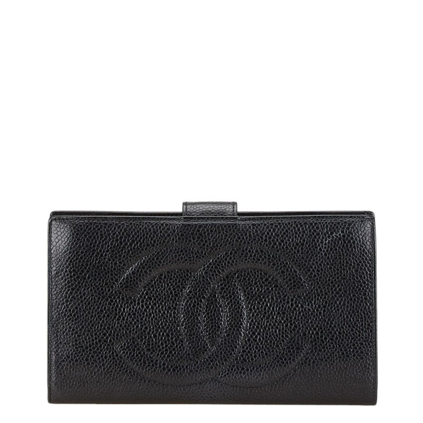 Chanel Black Grained Calfskin Coin Purse/Coin Case ()