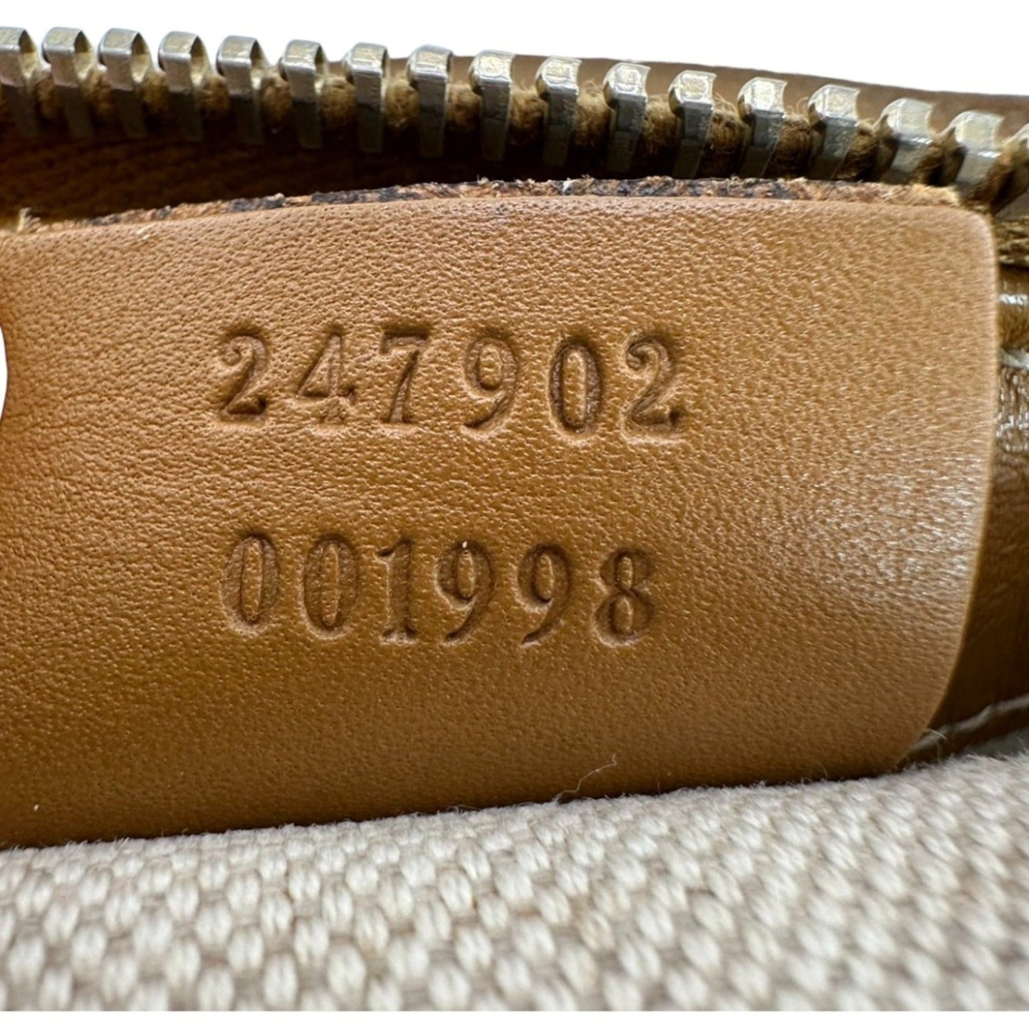 Gucci Beige Brown Canvas Shoulder Bag Tote Bag ()