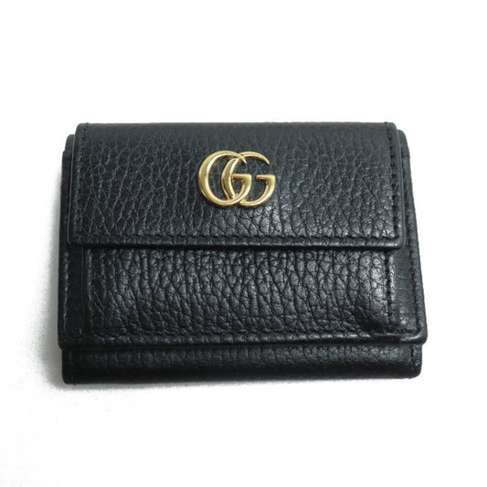 Gucci Black Leather Wallet (Tri-Fold) ()