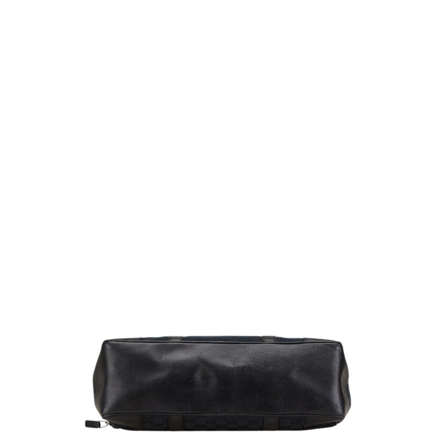 Gucci Black Canvas Leather Shoulder Bag Tote Bag ()