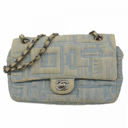 Chanel Blue Denim Shoulder Bag ()
