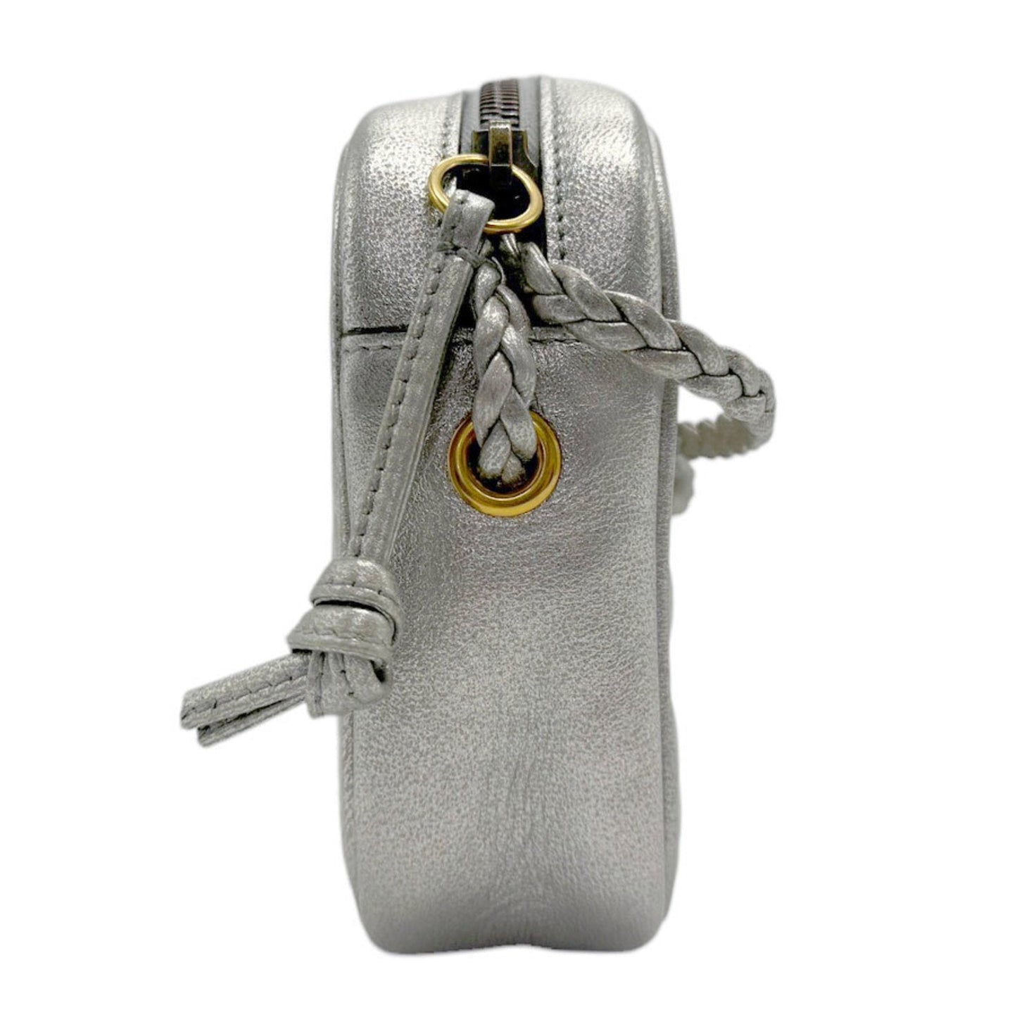 Gucci Silver Leather Shoulder Bag ()