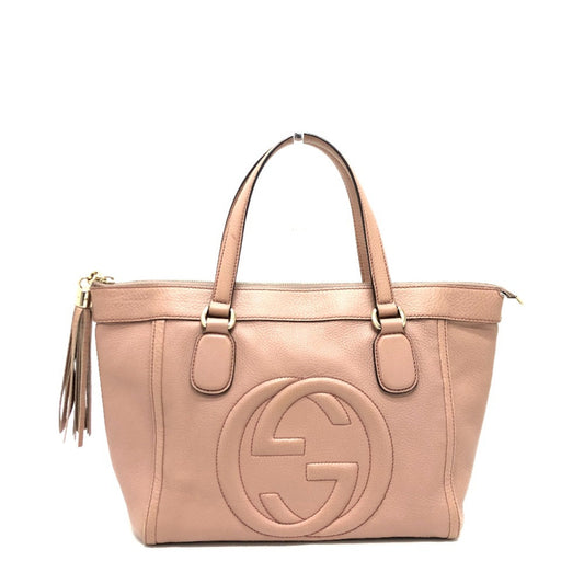 Gucci Beige Leather Handbag ()