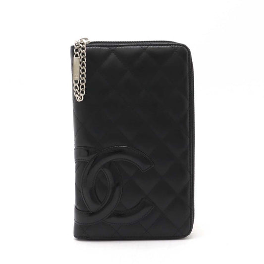 Chanel Black Pink Cambon Ligne Long Wallet (Bi-Fold) ()