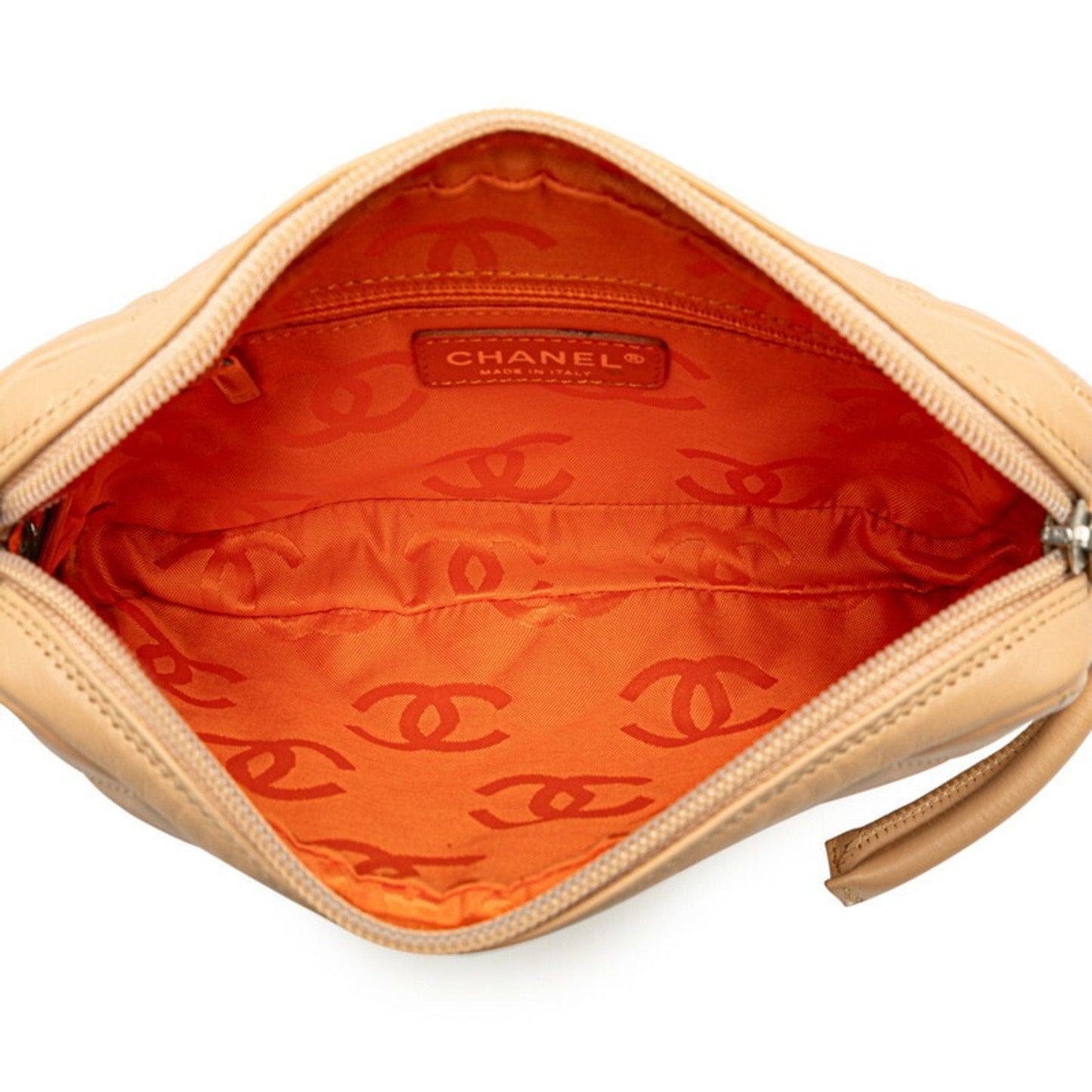 Chanel Beige Yellow Leather Handbag Shoulder Bag ()