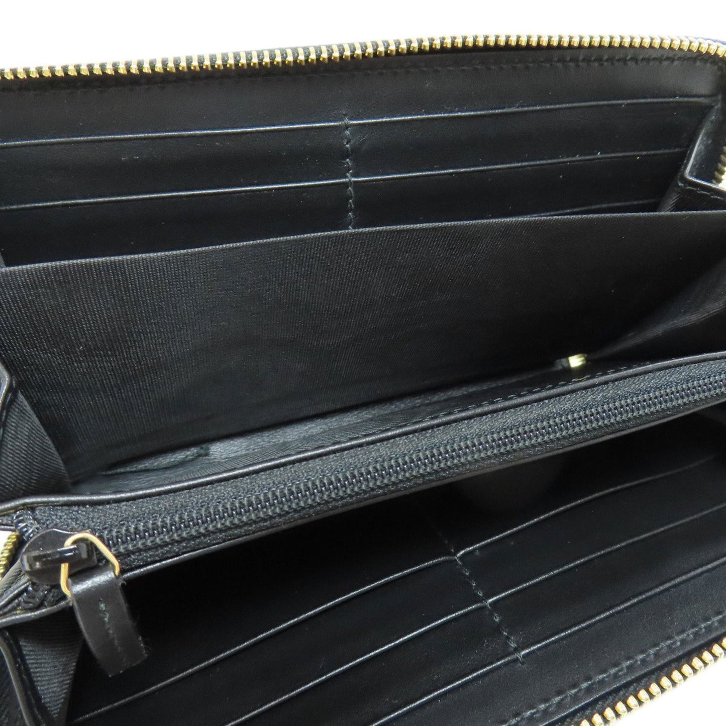 Gucci Black Leather Long Wallet (Bi-Fold) ()