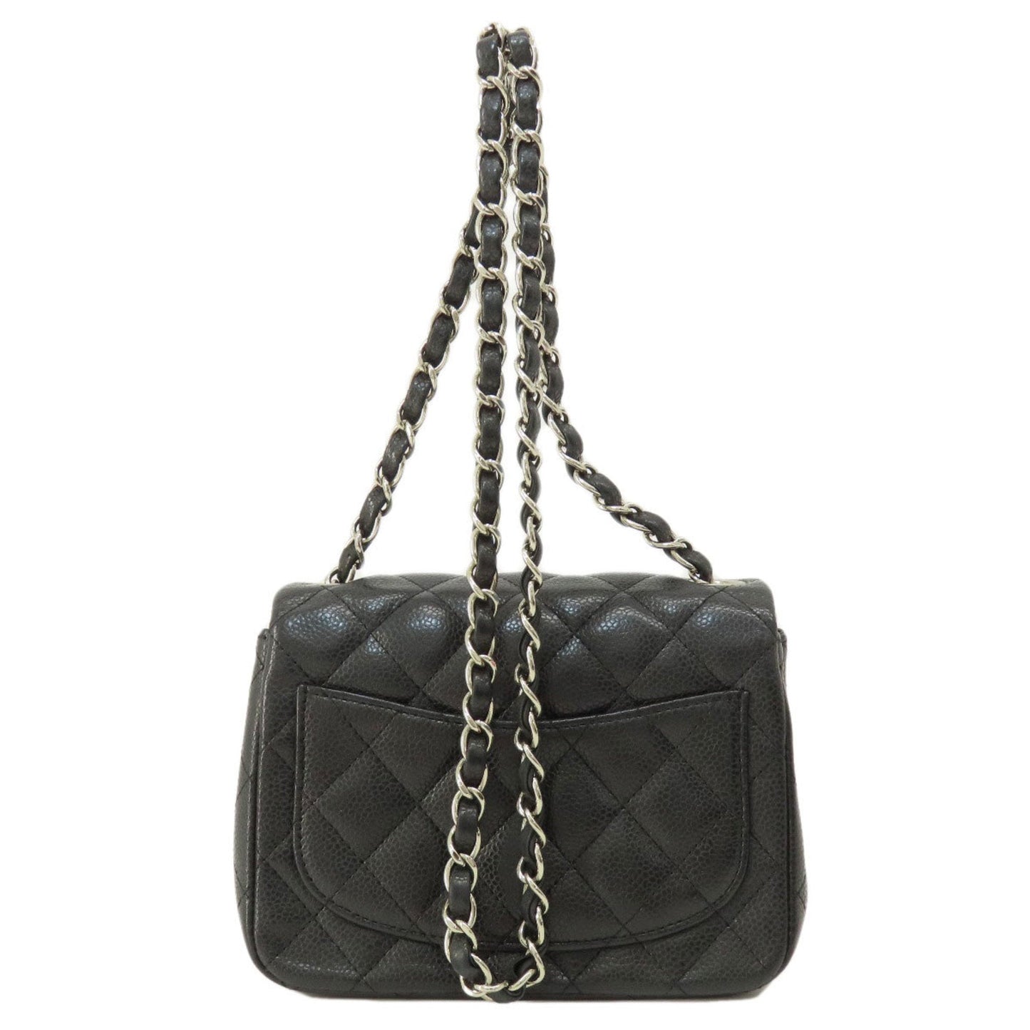 Chanel Black Caviar Leather Shoulder Bag ()