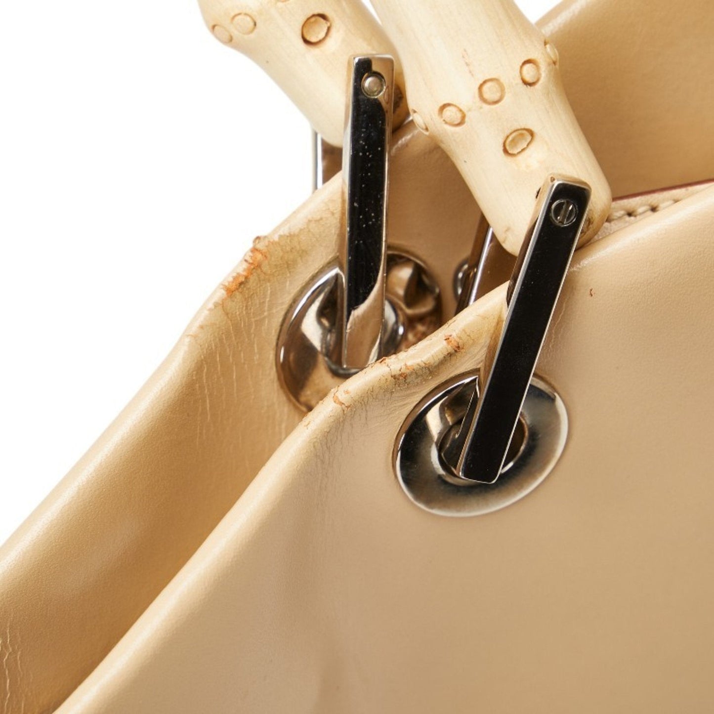 Gucci Beige Leather Handbag Shoulder Bag ()