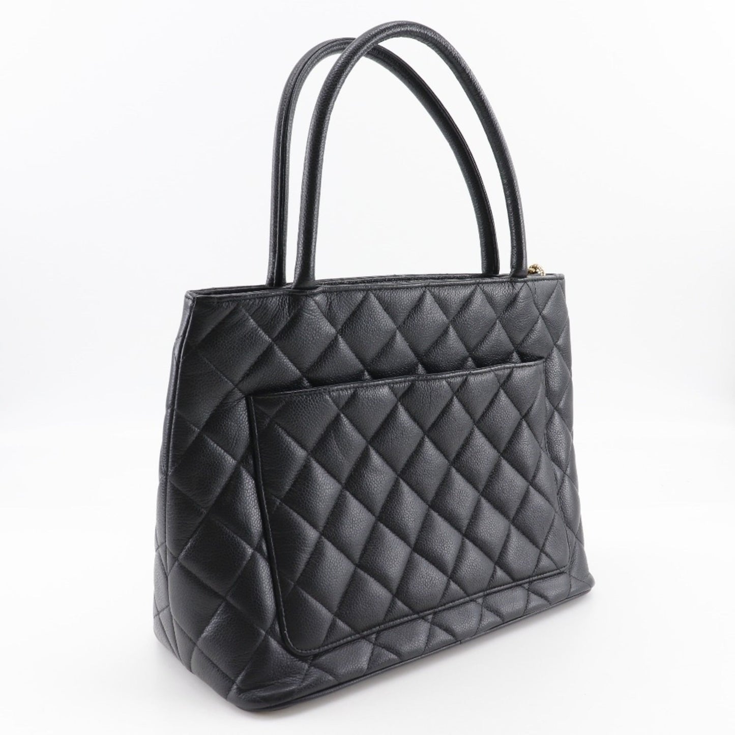 Chanel Black Caviar Leather Tote Bag ()