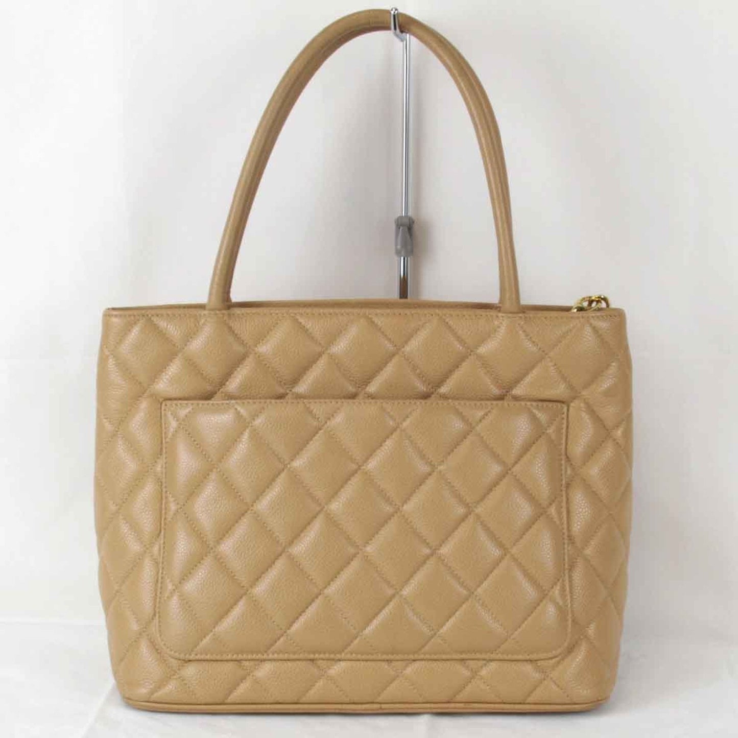 Chanel Brown Grained Calfskin Tote Bag ()