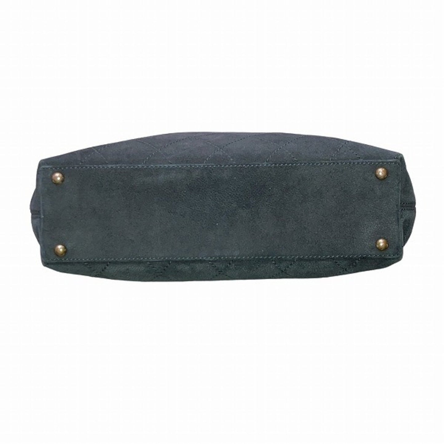 Chanel Wild Stitch Black Suede Shoulder Bag Tote Bag ()